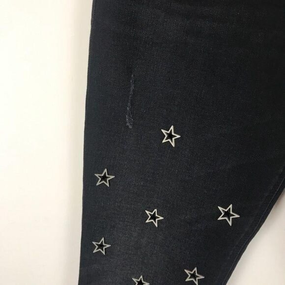NWT Hudson Crop Relaxed Straight star Studded Jeans Size 27 - Picture 8 of 15